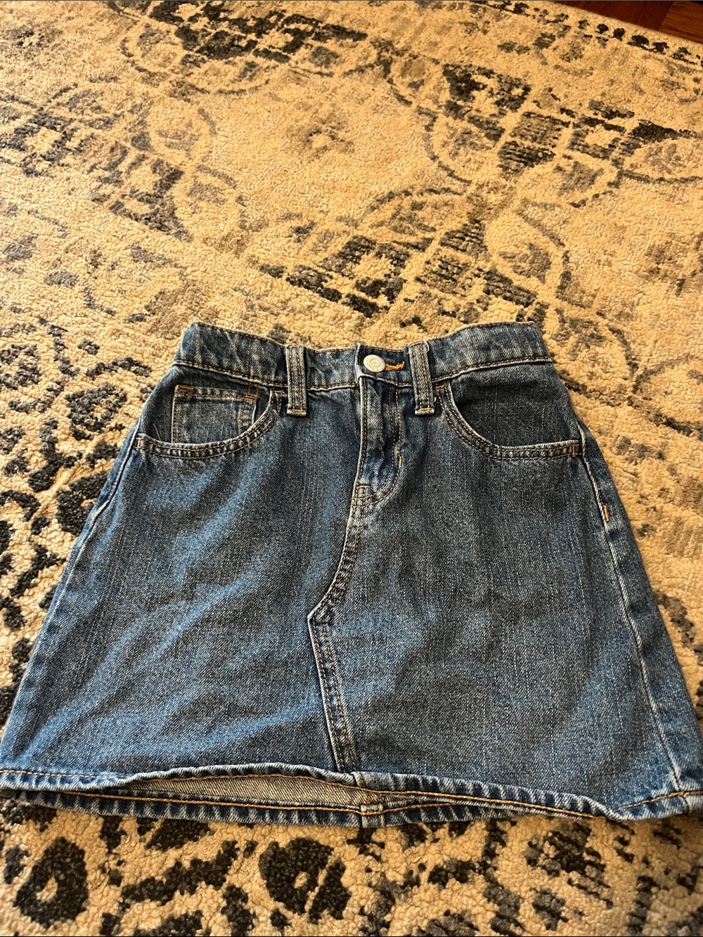 Old Navy Denim A-Line Kids Skirt in Blue